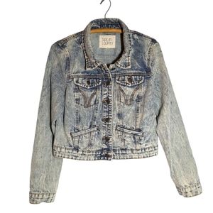 Thread & Supply Woman's Distressed Jean Jacket Size L